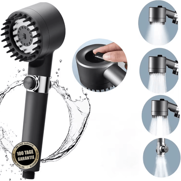 TURBOSHOWER - Massage Duschkopf mit Filter