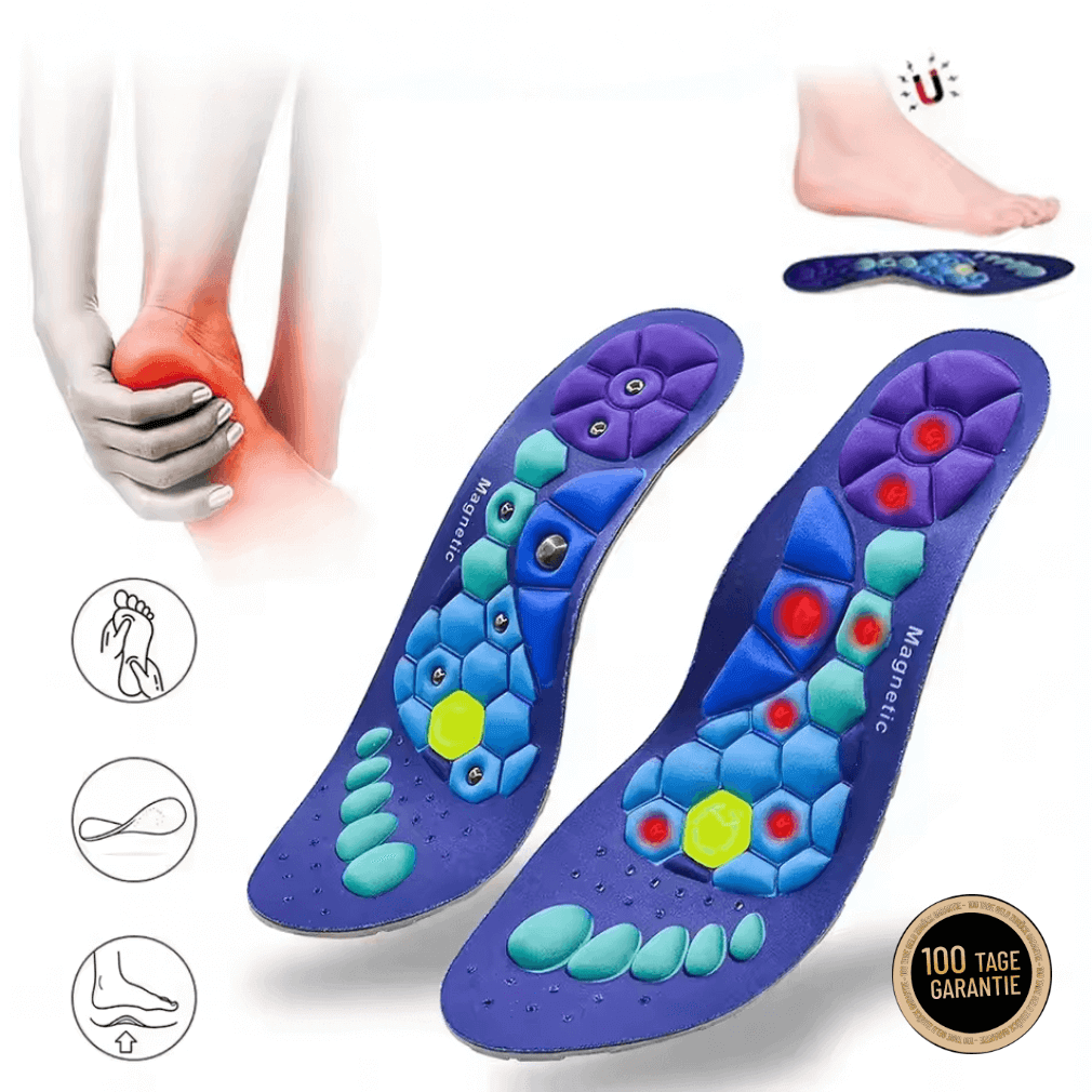 Magnetische Einlegesohlen Mit Akupressur - Orthopädische Schuheinlagen Für Männer & Frauen