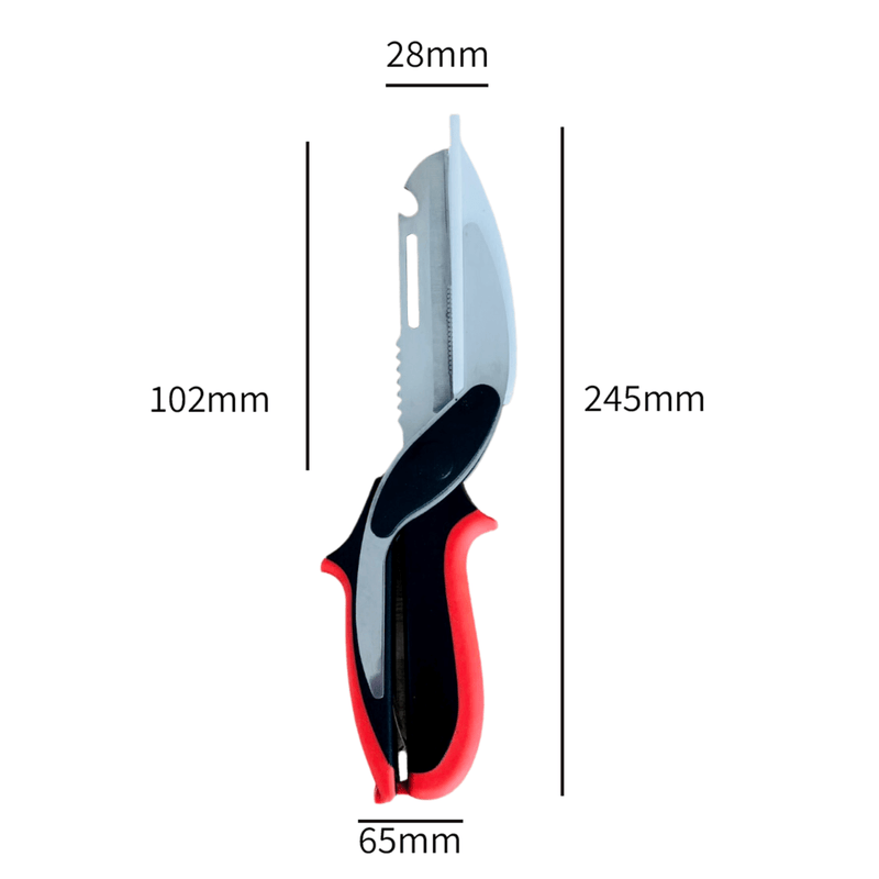 STAR CUTTER 2.0 - Innovativer 4 in 1 Multi Gemüseschneider mit Brotklinge und Flaschenöffner