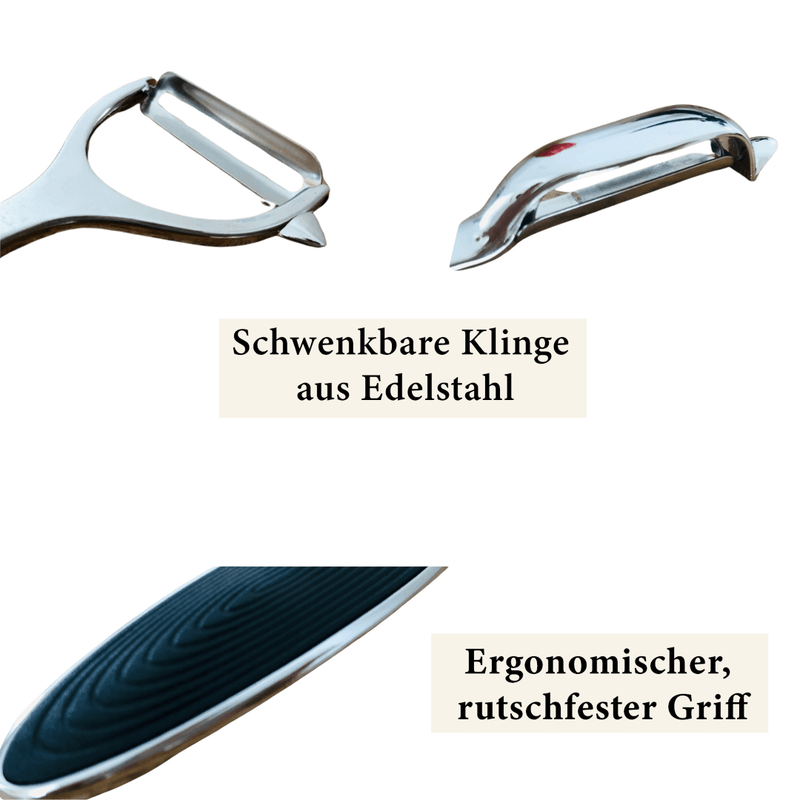 Handlicher Gemüseschäler aus Edelstahl